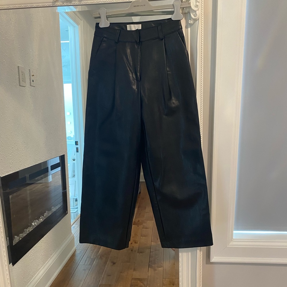 Frankie Shop Faux Leather Culottes